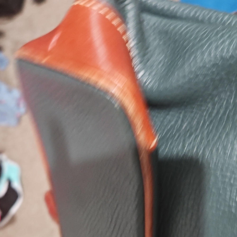 Dooney & Bourke Teal and Brown Crossbody Bag - Picture 12 of 15